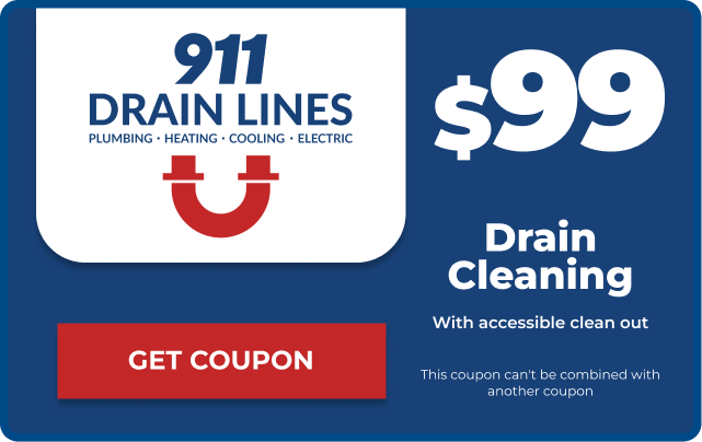 911 Drain Lines and Plumbing free drain inspection coupon