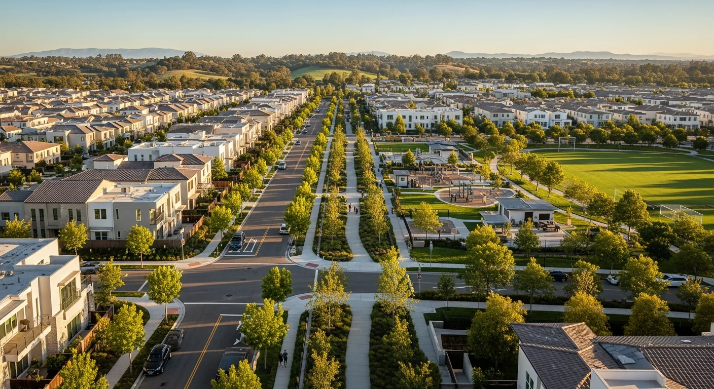 Irvine, CA residential area served by 911 Drain Lines