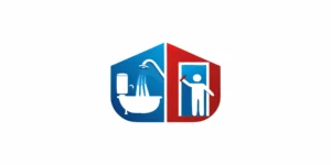 Plumber checking a bathroom fixture for low hot water pressure