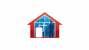 Professional plumber installing a water softener system in an Orange County home